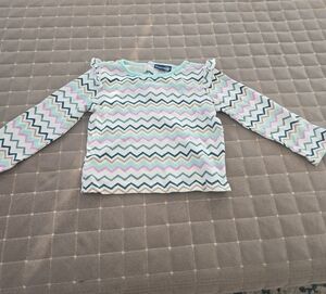 Colorful Chevron Long Sleeve Kids Tee